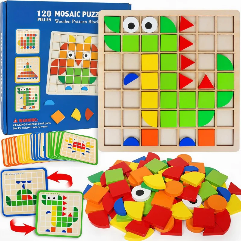 Educational Wooden Pattern Blocks
